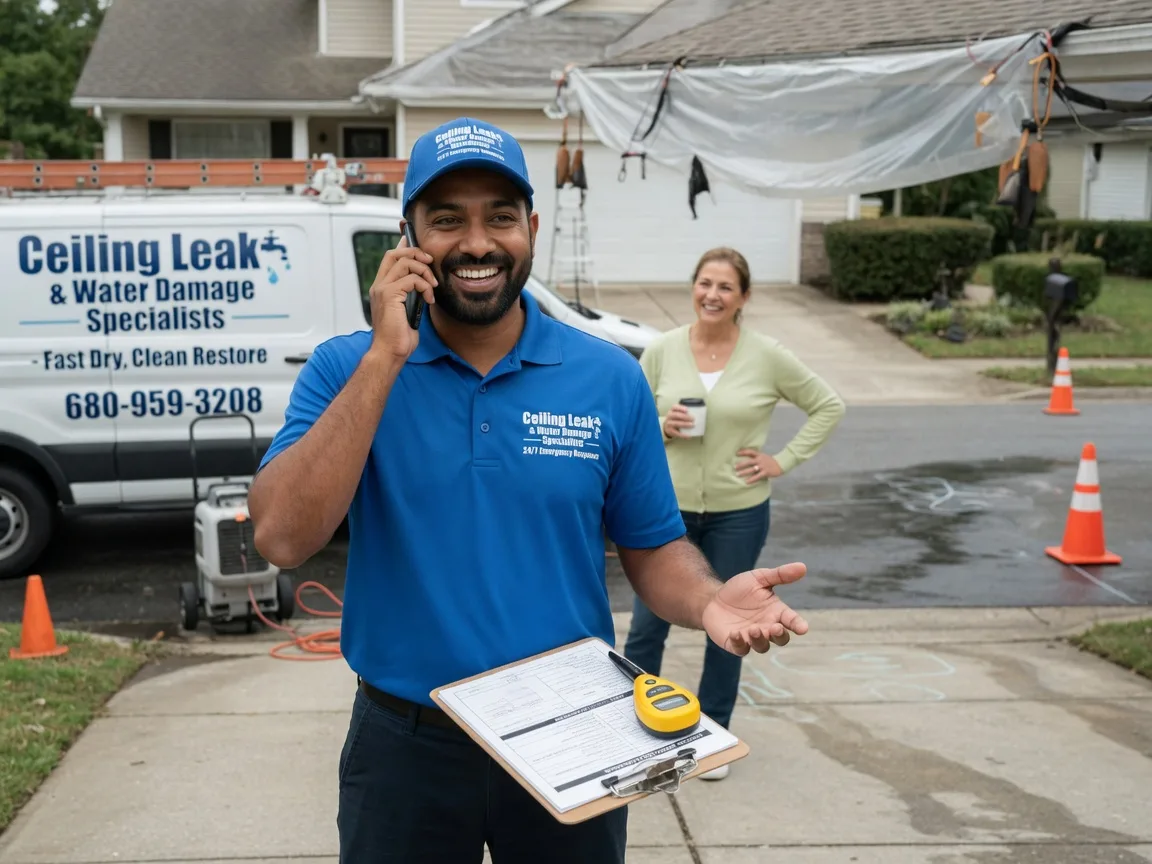 Ceiling Leak Cleanup Brownsboro, TX FAQs